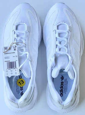 Adidas Ozweego Pure Cloud White Sneakers Men's Size 13 H04226 Wave runner Shoes