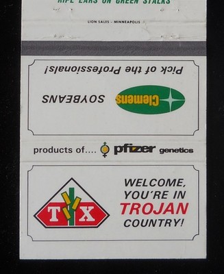 1970s TX Corn Clemens Soybeans Trojan Seed Company Headquarters Pfizer Olivia MN