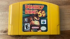 Donkey Kong 64 Nintendo 64 N64 Yellow Cartridge Video Game