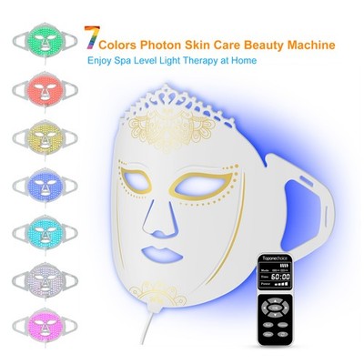 LED Red Blue Light Therapy Mask 7 Colors  360pcs Chips Photon Skin Care Home