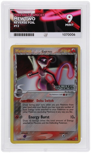 Mewtwo graded ACE 9 for sale on eBay