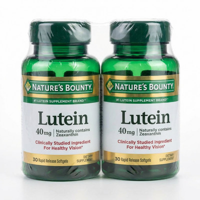 2 PACK - NATURE'S BOUNTY Lutein 40 mg 30 Rapid Release Softgels 03/28