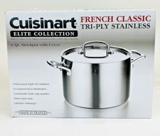 Cuisinart French Classic Tri-Ply Stainless 6-Quart Stockpot with Cover