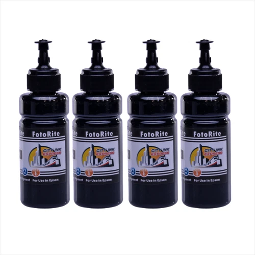 102 4 black ink refills for Epson  ET-3750, ET-3850 Printers Value Non - Oem