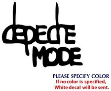Depeche Mode Metal Graphic Die Cut decal sticker Car Truck Boat window 7"