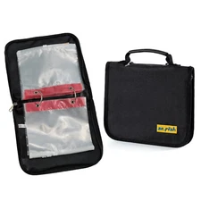 Soft Bait Binder with 10pcs PVC Bag Fishing Lure Storage Bag Wallet Tackle