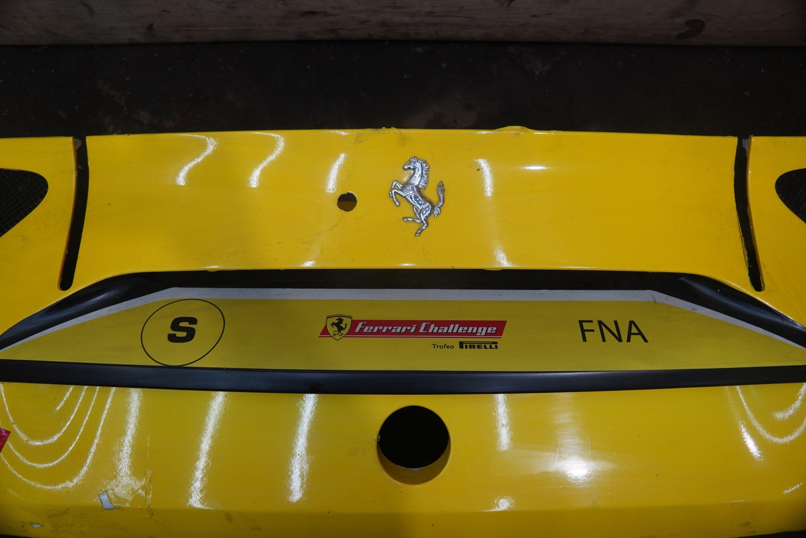 Rear Bumper Cover Assembly Yellow 88582400 OEM Ferrari 488 Challenge 2018 *Note*