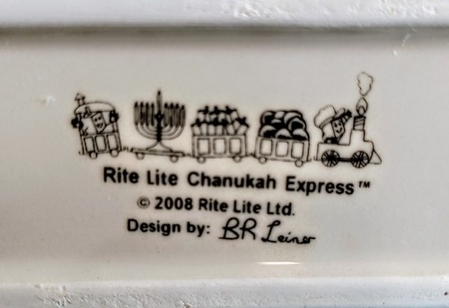 BRAND NEW KIDS CRAYONS COLORFUL CERAMIC MENORAH CHANUKAH EXPRESS by RITE LIGHT - Picture 12 of 12