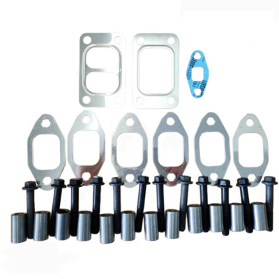 Bolts spacer Gaskets Set Exhaust Manifold tube Turbo Dodge Cummins 6B B5.9 5.9L