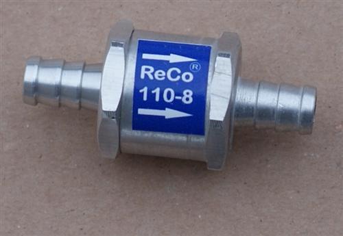 Clapet anti-retour RECO Diesel Essence Carburant pour tuyau 8mm - Photo 1/1