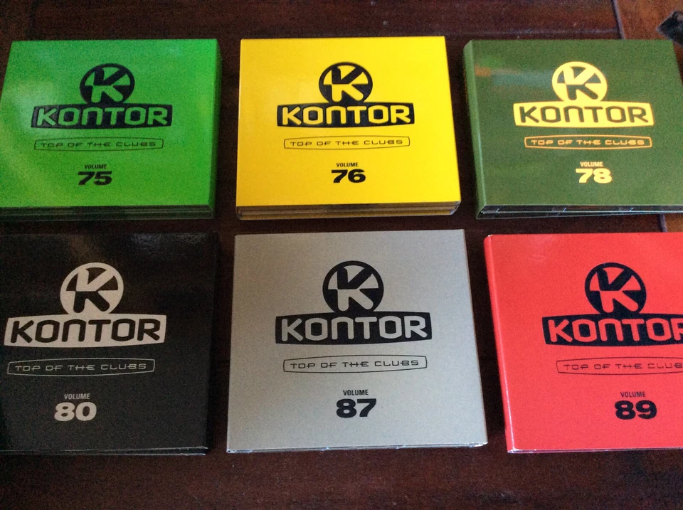 Kontor - Top of the Clubs Vol.75 76 78 80 87 89 [24 CD] VIZE Tokio Hotel Buuren