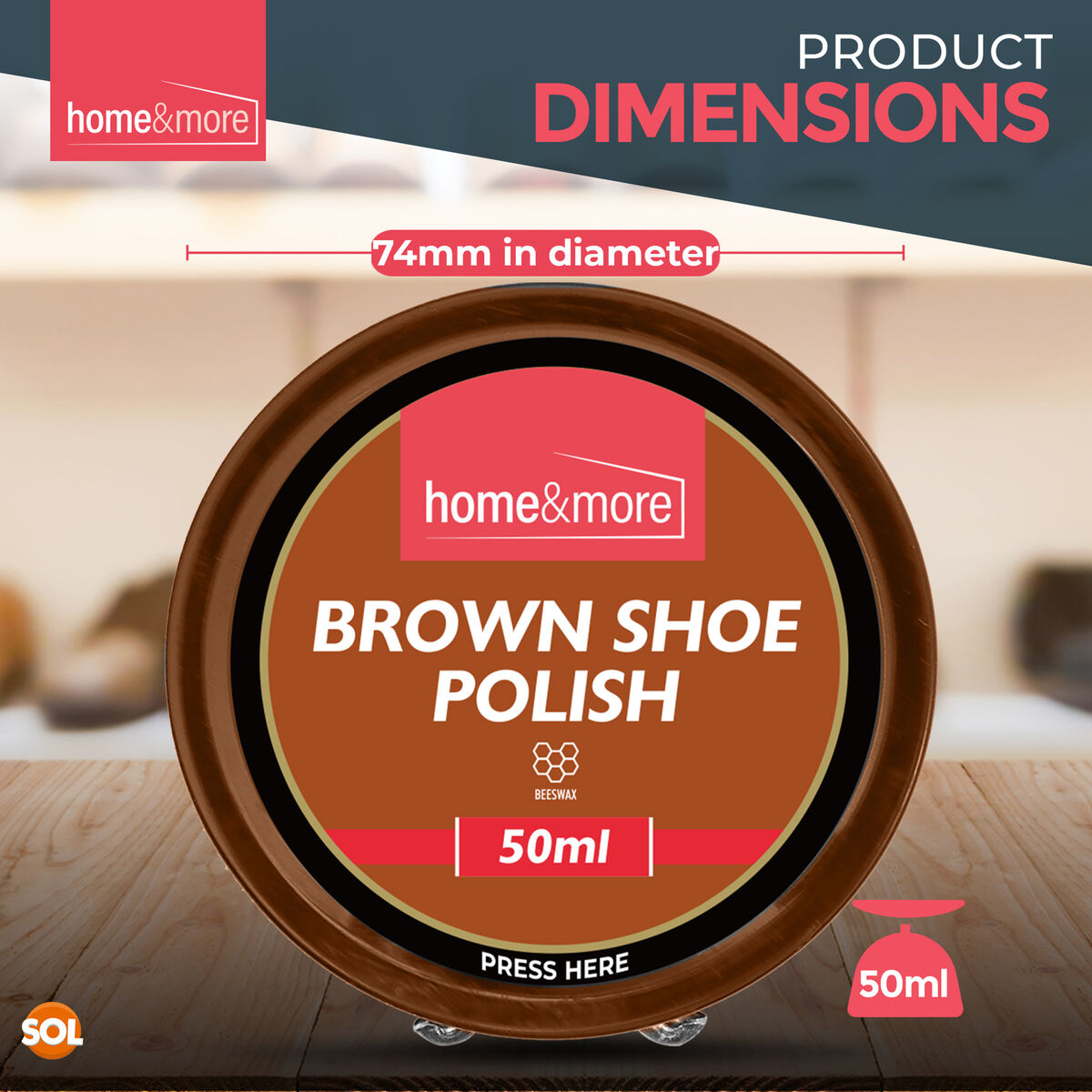 3pk Wax Shoe Polish Brown x 50ml Traditional Leather Boot 3pk Wax Shoe Polish Brown x 50ml Traditional Leather Boot