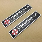 2x Metal Resident Evil Umbrella Corporation Auto Car Badgse Emblem Decal Sticker