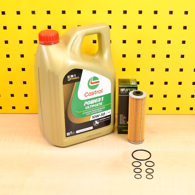 Ölwechselset Öl Ölfilter Castrol P1 Ultimate 10W50 Für: KTM 1290 Super Adventure