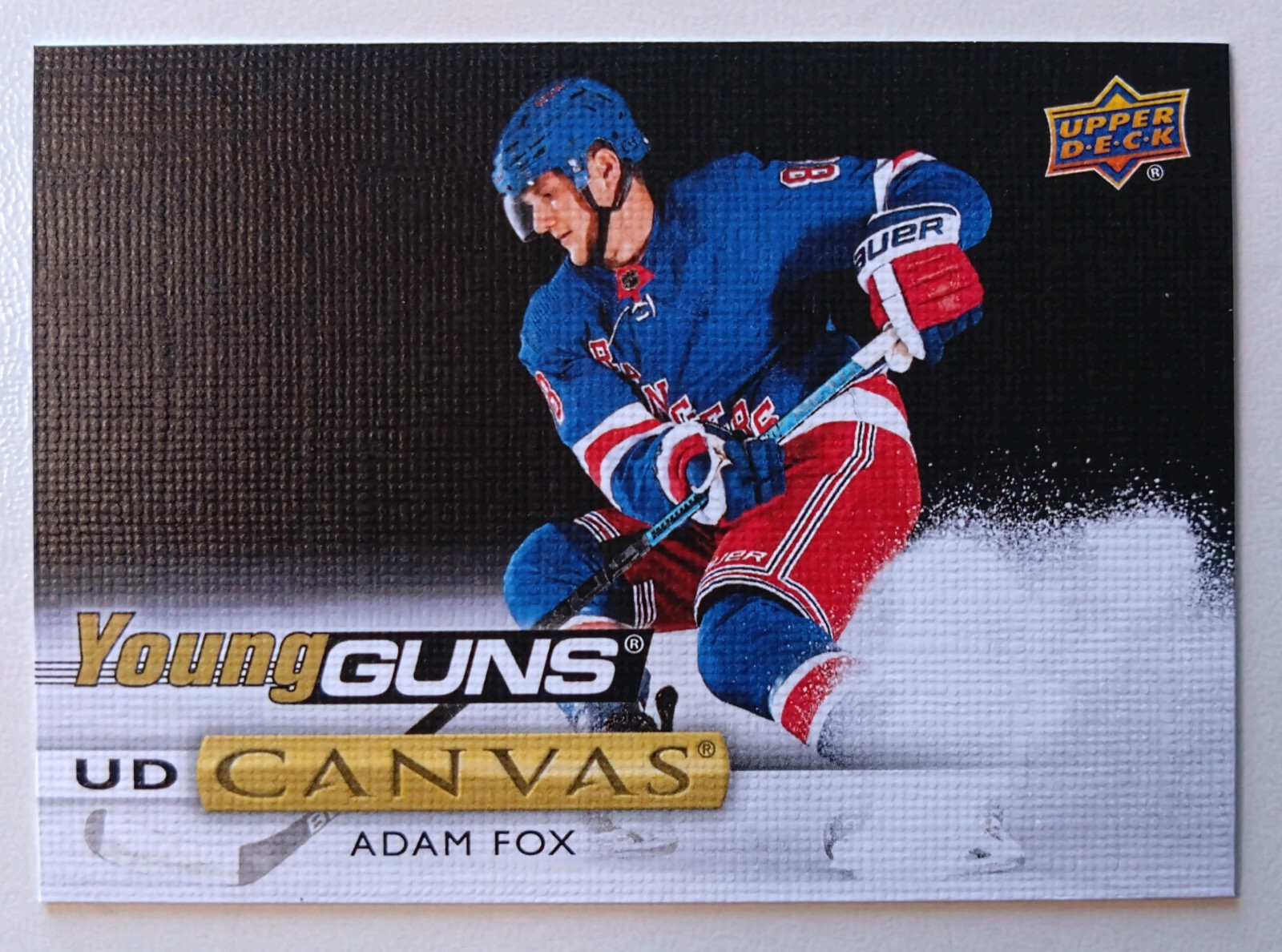 2019-20 Adam Fox UD Young Guns Canvas Rookie RC M/NM #C97 NYR New York Rangers