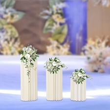 Foldable Cardboard Centerpiece Display,Wedding Centerpieces Cardboard Vases 3pc