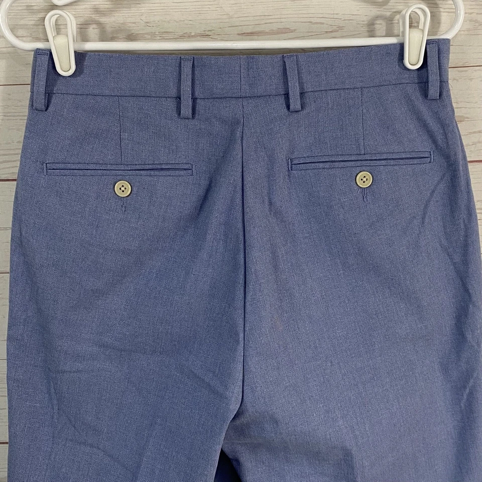 Мужские шорты Daniel Cremieux плоские спереди размер 30 с синими карманами фактические - 29x9 - Изображение 4 из 4