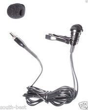 Black Clip on Lavalier Lapel Omnidirectional Microphone For Sennheiser G2 G3 G4