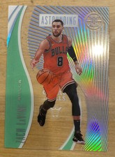 Zach LaVine 2019-20 Panini Illusions Astounding Emerald Green Acetate #4 Bulls