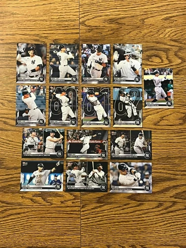 15 card lot 2022 Topps Now #'s: 929 975 1012 PCA-1  Aaron Judge  613 691 w/ Ruth