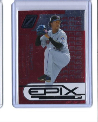 2005 Donruss Zenith Epix Red Game Pedro Martinez 2/150 Mets #E-13 HOF