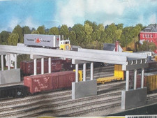 150ft OVERPASS MODERN CONCRETE ROAD HIGHWAY BRIDGE HO Scale PLASTIC KIT NEW