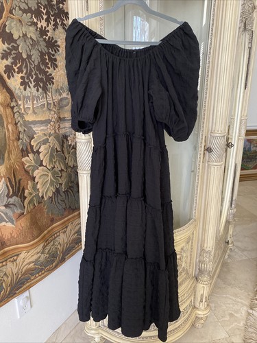 Zara Woman Round Neck Big Puff Sleeve 