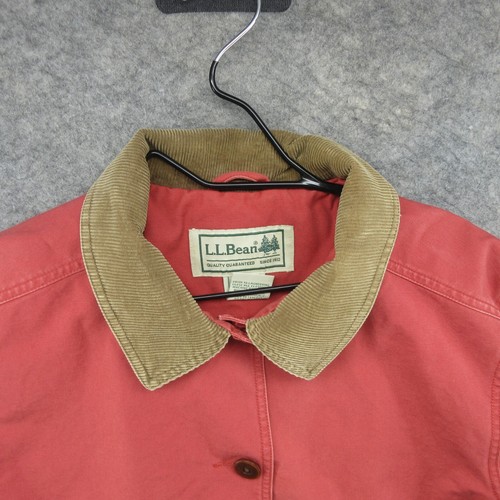 Chaqueta LL Bean Mujer XL Rosa Franela Forrada Tareas Granero Campo Trabajo Abrigo Lona - Imagen 2 de 18