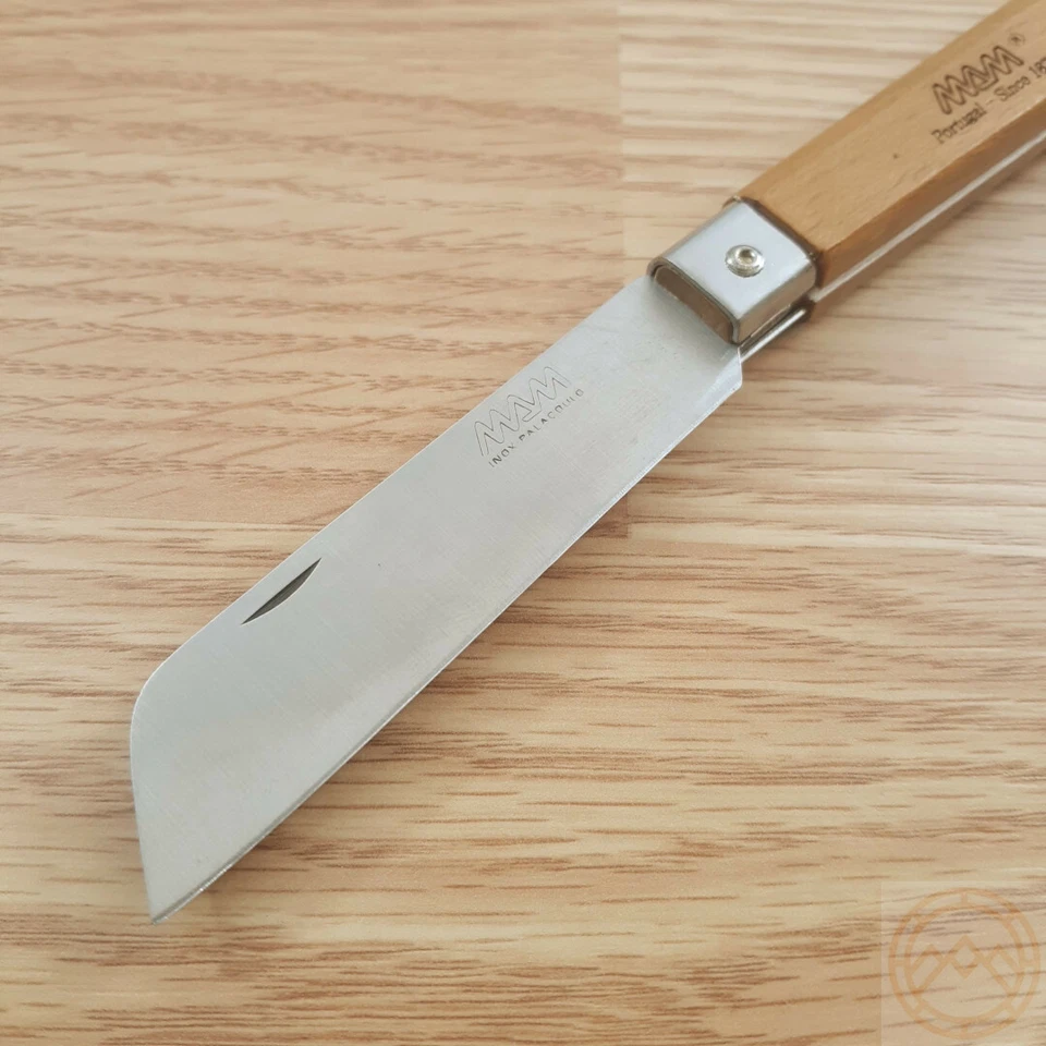 Cuchillo Plegable MAM Operario Hoja de Acero Inoxidable 3.25" Mango de Madera de Haya Marrón Foto 2 de 4