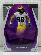 2023 SAGE High Series Peak Performance Luke Schoonmaker #PK-LS Rookie RC Purple