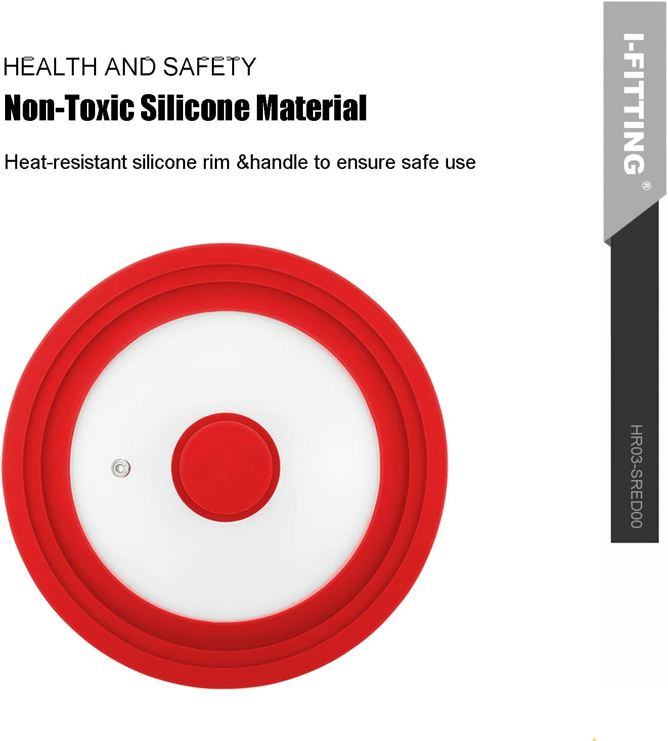 Universal Lid for Pot,Pan,Skillet Fits 11”,12”, 12.5”Cookware Silicon Lid Dishwa