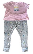 NEW Joyspun Women Pajamas Set Coffee Top Jogger pants pockets 2pc 3X 22W-24W 