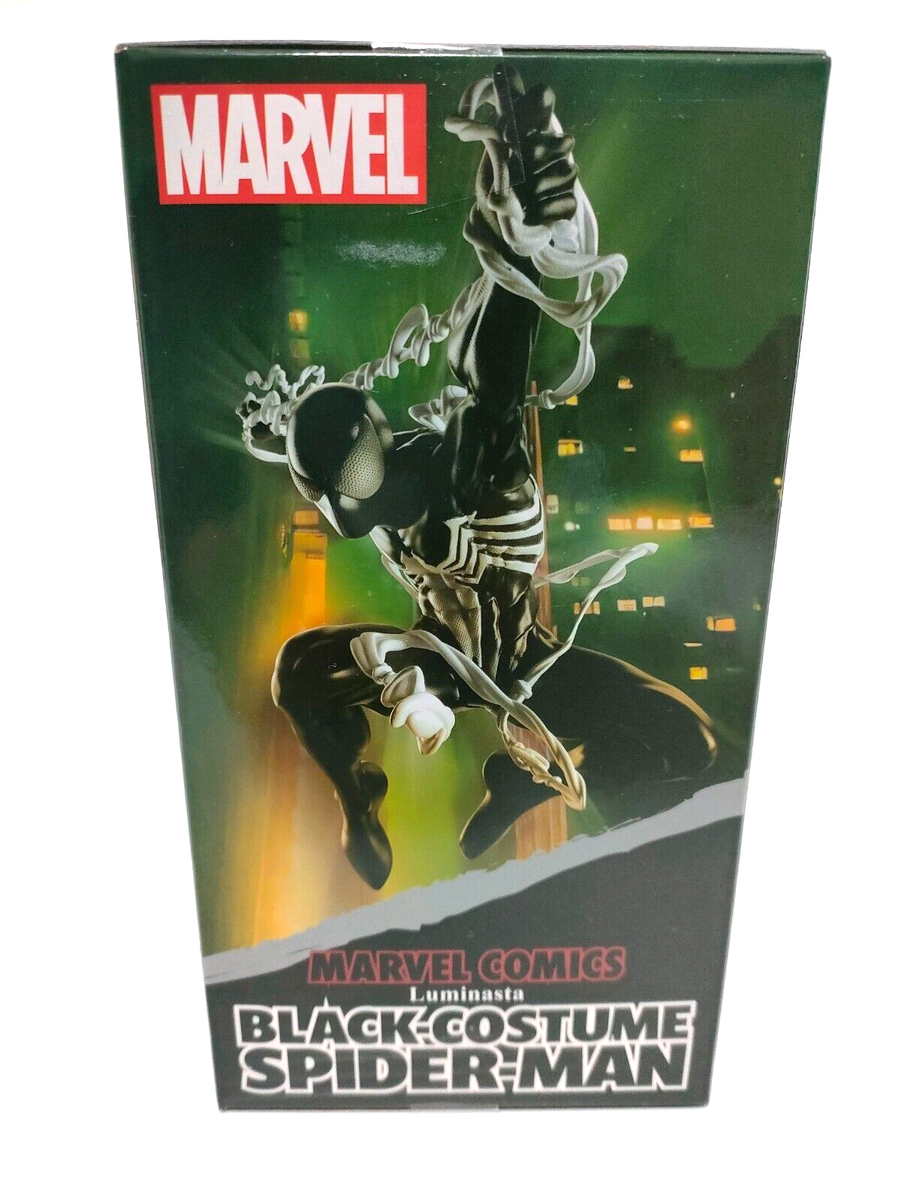 MARVEL COMICS Spider-Man Figure Black Costume ver Luminasta SEGA
