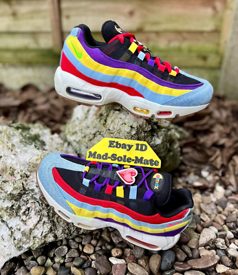 air max 95 yellow pink blue