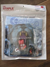 ETHIKA THE STAPLE RUSS MILLIONS LION BRICKS BOXER BRIEF  SIZE LARGE  NEW