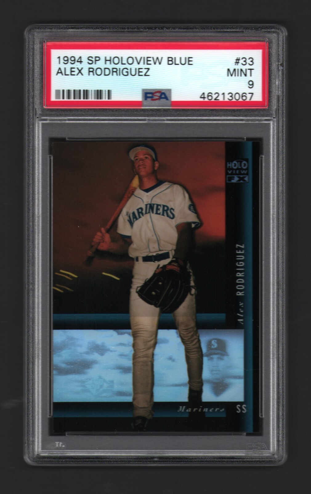 Alex Rodriguez MARINERS Yankees 1994 SP Holoview Blue #33 Rookie Card Rc PSA 9