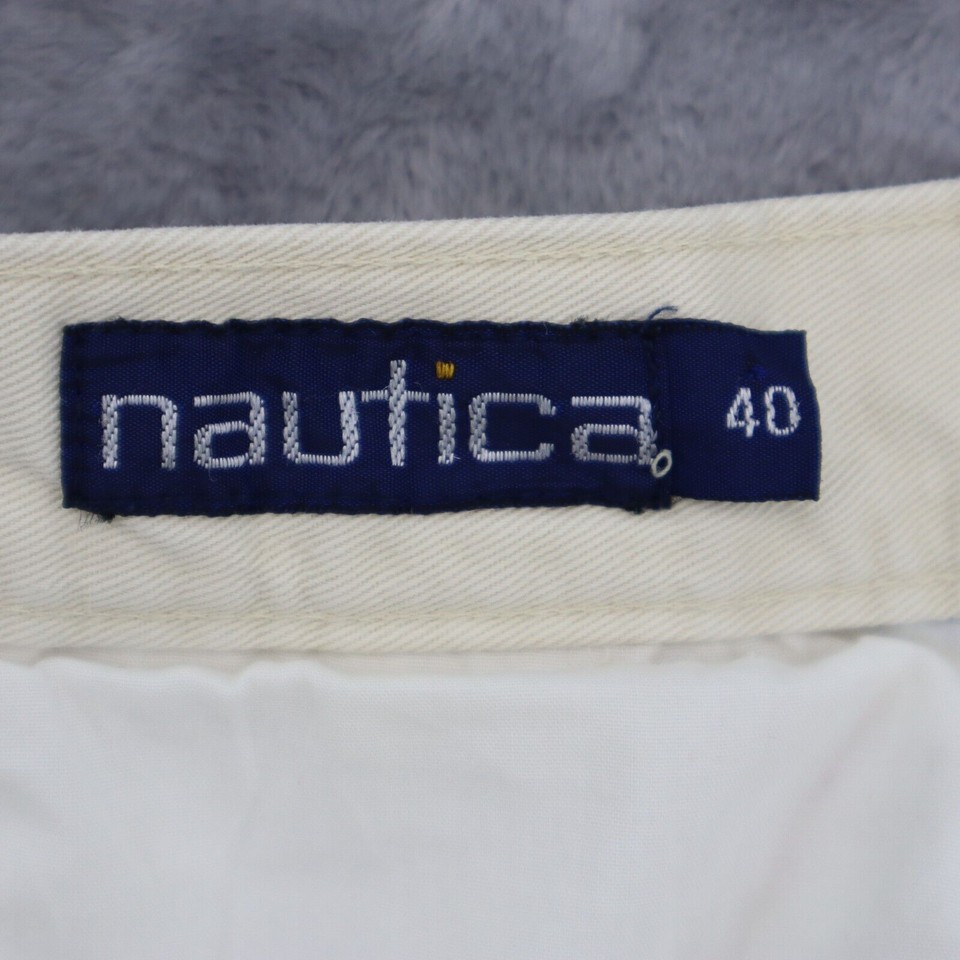 Nautica Shorts Mens 40 Khaki Pleated Front High Rise Outdoor Casual