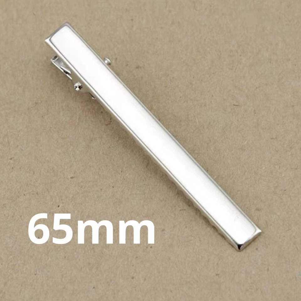 10 X 65mm Silver Metal Plain Girl Hair Clips Alligator Clips DIY Christmas Gift - image 3 of 3