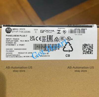NEW AB 2711P-T10C22D8S PanelView Plus 7 Standard 10 Terminal TFT Color 24V DC