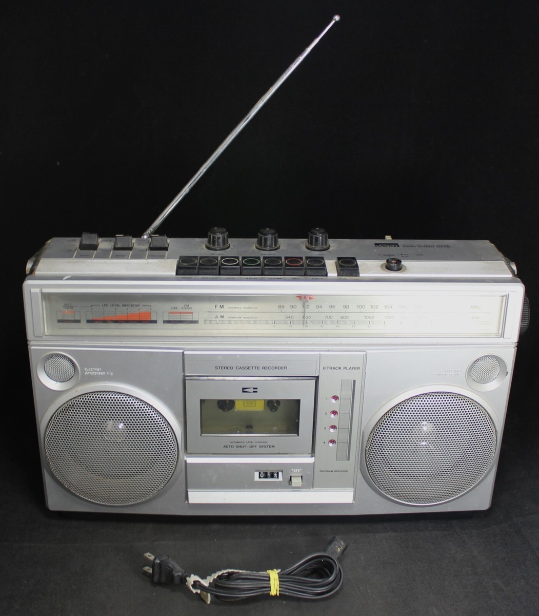 Montgomery Ward GEN 3995A Boombox Stereo - 8-Track Cassette -AM/FM
