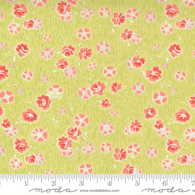 Moda STRAWBERRIES AND RHUBARB Sprout 20403 15 Quilt Fabric By The Yard Fig Tree
