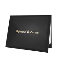 Imprinted Diploma Cover for Certificate 8.5''x 11'' Smooth Leatherette Certif...