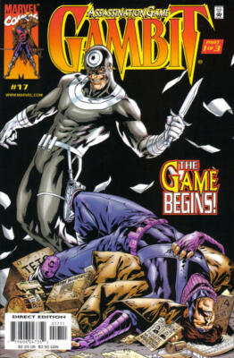 Gambit 17 vs Bullseye X-Men Deadpool Fabian Nicieza Assassination Game NM