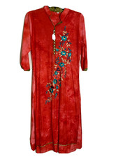 Red Collar Soft Cotton Kurti USA Seller - Hot Deal