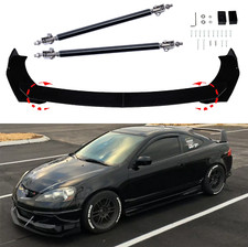 For Acura Rsx Dc5 02-06 Front Bumper Lip Spoiler Splitter Body Kitstrut Rods