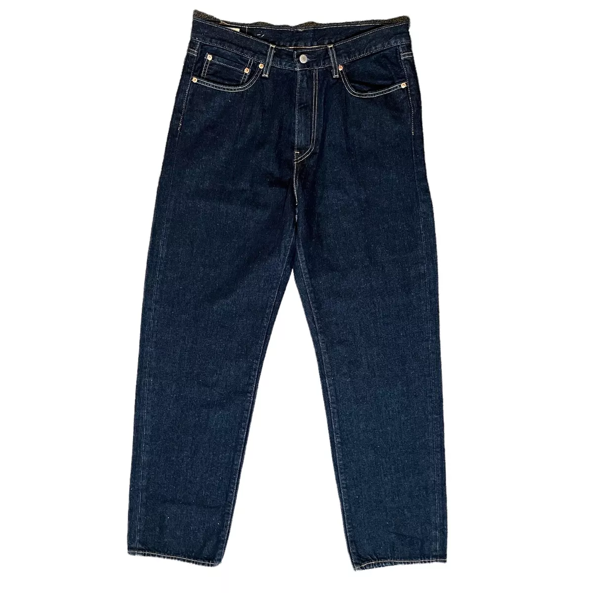 Levis STAY LOOSE Jeans 32 x 34 BIG E Premium IRREGULAR Stamp Dark Wash Mens