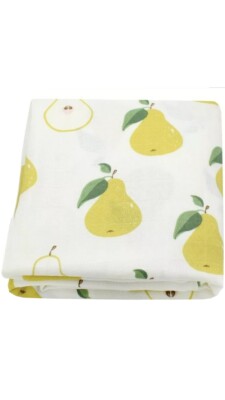 XL Bambus Musselin Baby Swaddle Sommerdecke fruchtige Birnen 