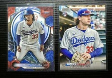 James Outman Set - 2023 Bowmans Best Refractor RC & 2023 Stadium Club RC Dodgers