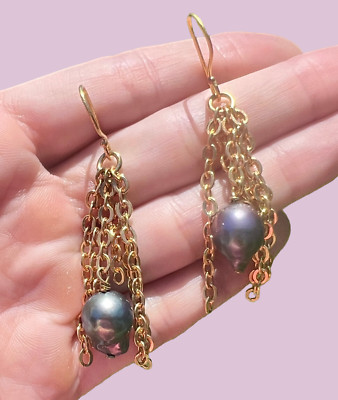Peacock Baroque Pearl Earrings   Aureus + Argent | Roost Overstock   Gold Plated