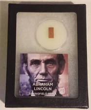 Abraham Lincoln Mini Museum Brick From Renovation in 1954 Springfield IL 